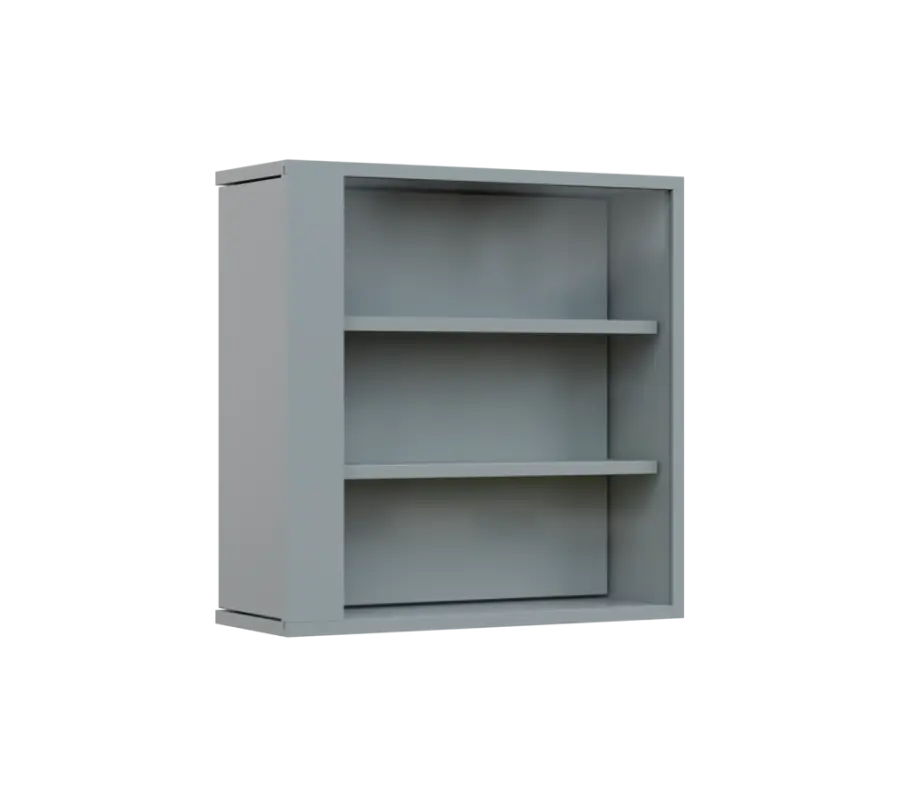 RE VTB - 200 vitrína s bočním výsuvem, 600x600x200, šedá